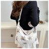 Stylish Women's Shoulder Bag 2024 Chic Floral Design Nylon Tote For Casual Travel