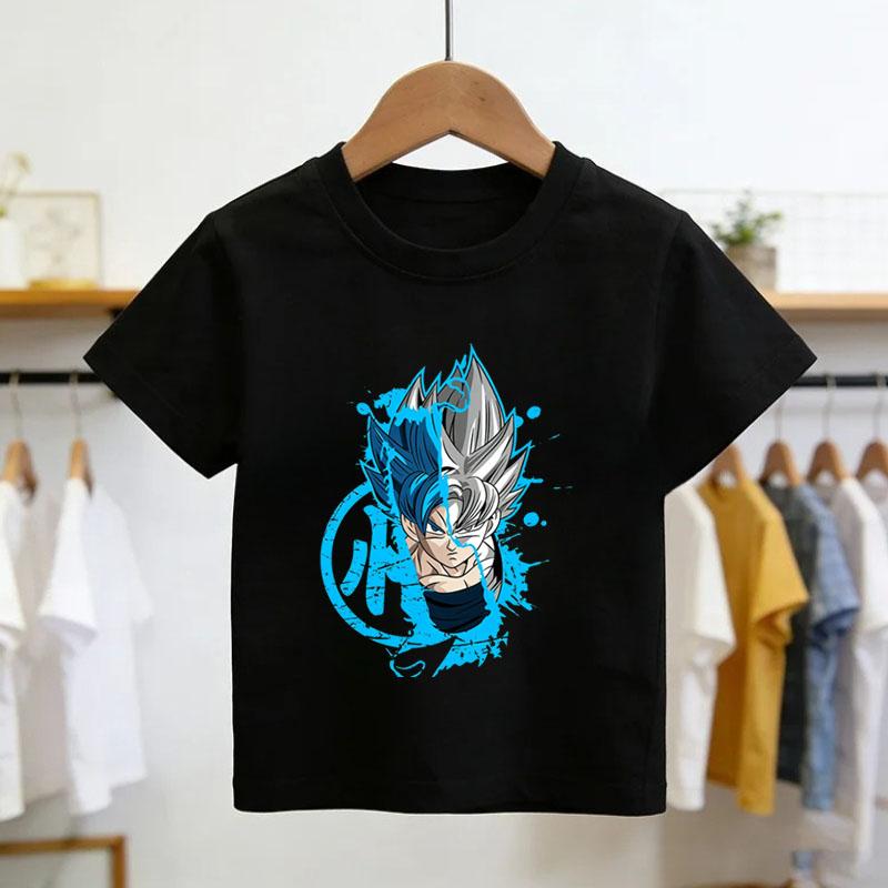 Dragon Ball Goku Anime Print Tops 2026 Summer New Tshirt Unisex Dragon Ball Sports Kids Tshirt
