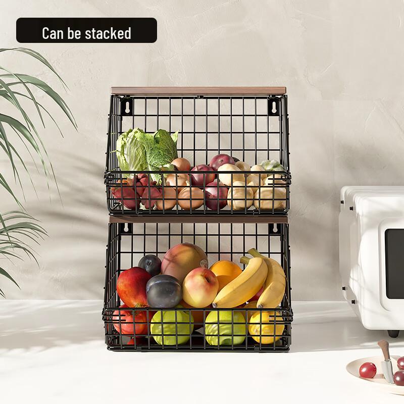 

Wall-Mounted Kitchen Storage Rack