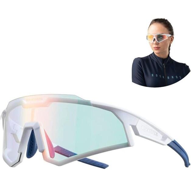 Rockbros Sp297 White Cycling Glasses for Cycling