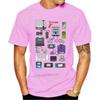 New 2021est Printing Men T Shirts Control Device Game Tshirt 100% Cotton High Tees Super Pixel Image Youth College Student T-Shi