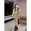 Autumn 2023 Petite Women's High-End Three-Piece Suit: Niche Design, Short Skirt, Button, Pleats