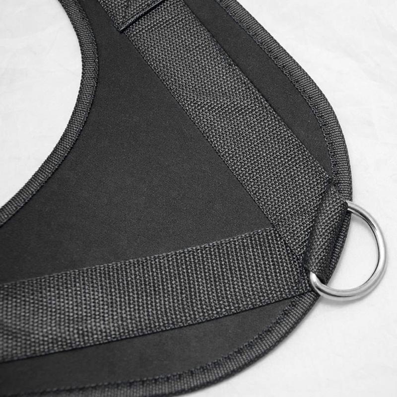 V-Shaped AbCrunch Straps Fitness Pulling Harness Drag Handle Exercise Pulling Harness Shoulder Strap Belt For Gym Fitness Equip