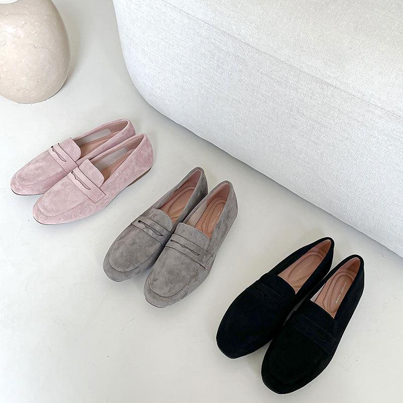 2025 New Women Flat Shoes Woman Loafers Spring Autumn Casual Suede Slip On Woman Shoe Comfortable Lightweight Shoe Mujer Sapato