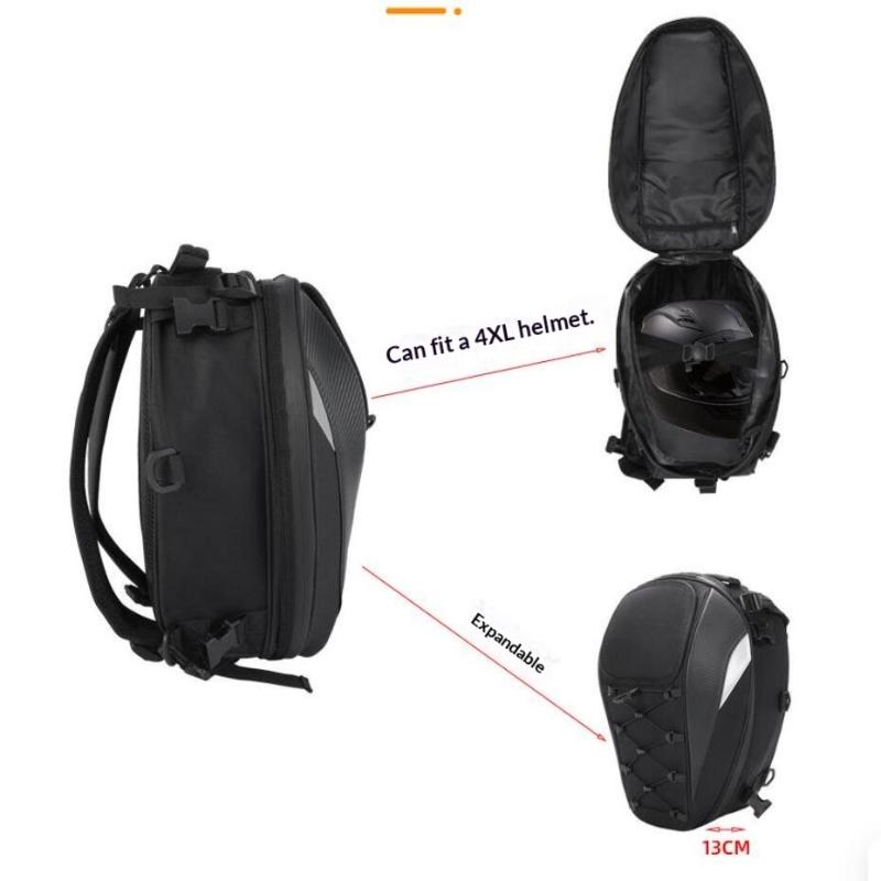1 Set Wasserdicht Hohe Kapazität Fahrer Multifunktionsrucksack Hecktasche Motorrad Hecktasche Rücksitztasche Motocross Zubehör