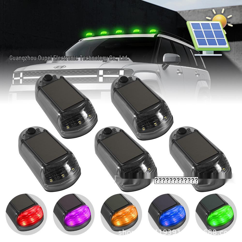 

Солнечный пульт дистанционного управления 3-светодиодный потолочный светильник для автомобилей и грузовиков Transparent Multicolor