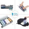 Multiple Sizes Vacuum Storage Bags Hand Roll Durable Space Saver Bags For Clothes Clothing Travel Accessories Suitcase Organizer