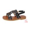 Summer Fashion Women 2026 Round Toe Comfortable Non-slip Plus Size Shoes for Women 36-43 Flats Women Sandals