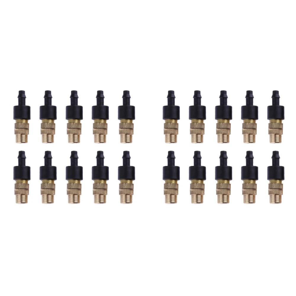 10-100Pcs Outdoor Misting Cooling System Garden Irrigation Watering 4/7PVC Atomizer Nozzles Adjustable Garden Sprinklers Head