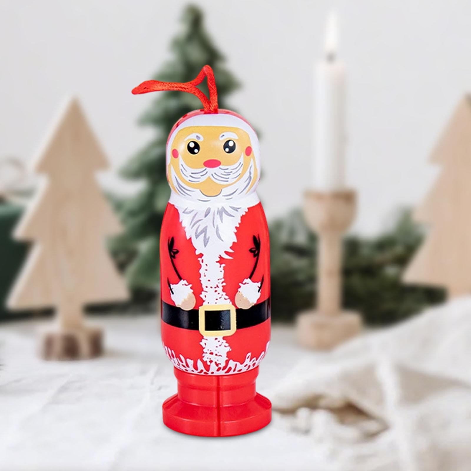 Funny Santa Claus Pendant Christmas Decoration Creative Design Stretchable Naughty Santa Ornament for Party Holiday Xmas