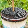 Breathable Mesh Plant Pot Soil Protector Grid Cover for Home Garden Patio