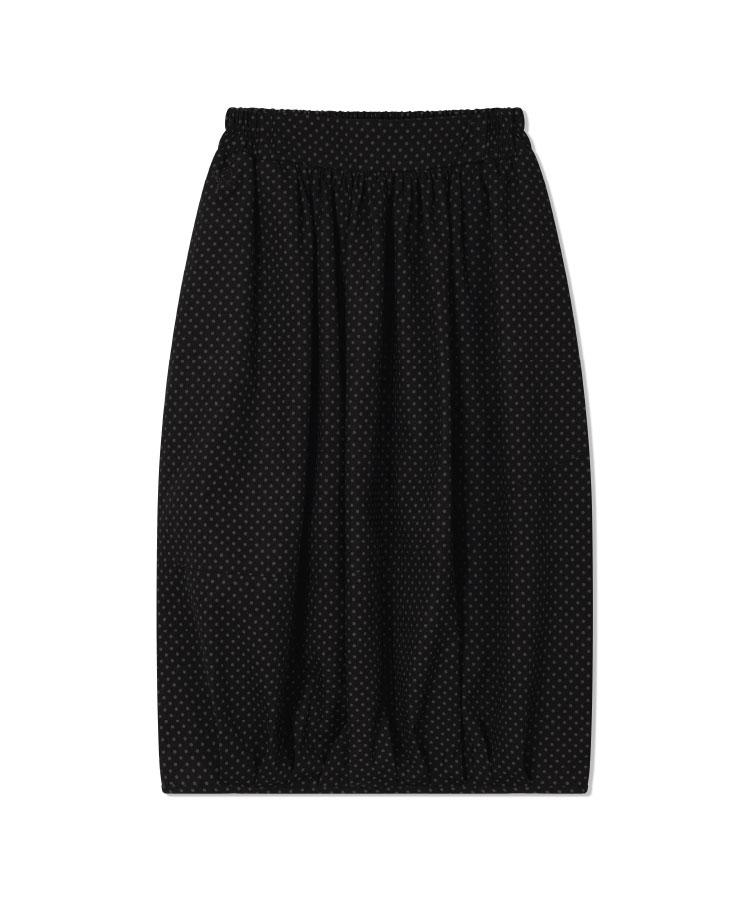 Guwolsibil Dot Banding Pump Skirt Dot Black