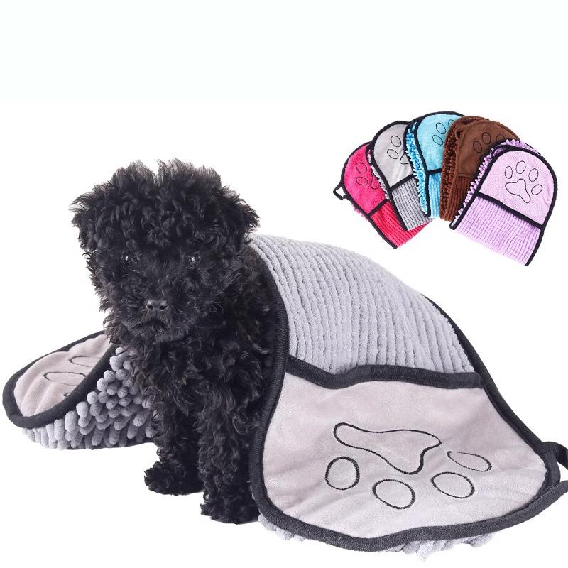 NEW Body Scrubber Cat Bath Towel Glove-Style Bathing Towel New Dog Drying Towel Quick-Dry Pet Living Supplies