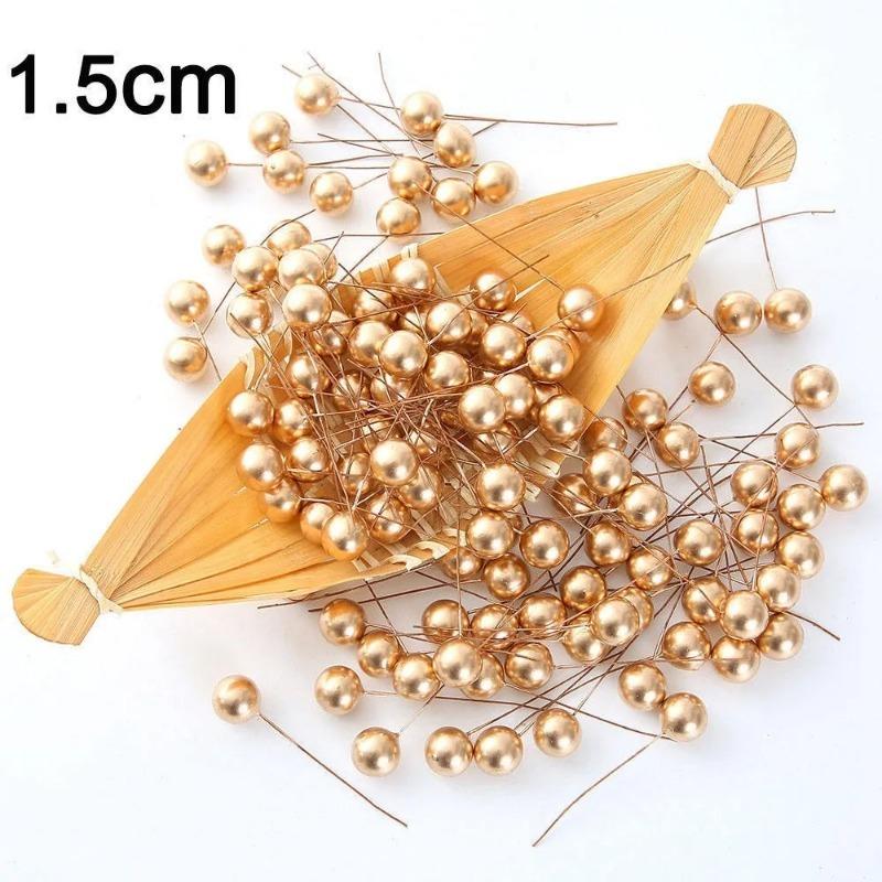 50/100Pcs Christmas Decoration Berry Christmas Tree Ornament for Home Room Decor Xmas New Year 2025 DIY Gift Wreath Accessories