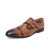 Men's British Pointed Leather Shoes Men's Young Gentlemen's Dress Buckle Small Leather Shoes Suit Shoes Tide Pair 2025