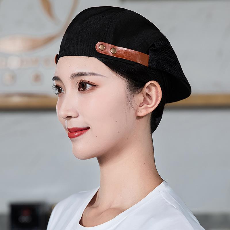 Adjustable Waiter Work Beret for Men & Women – Custom Logo Printing, Ideal for Baking & Catering