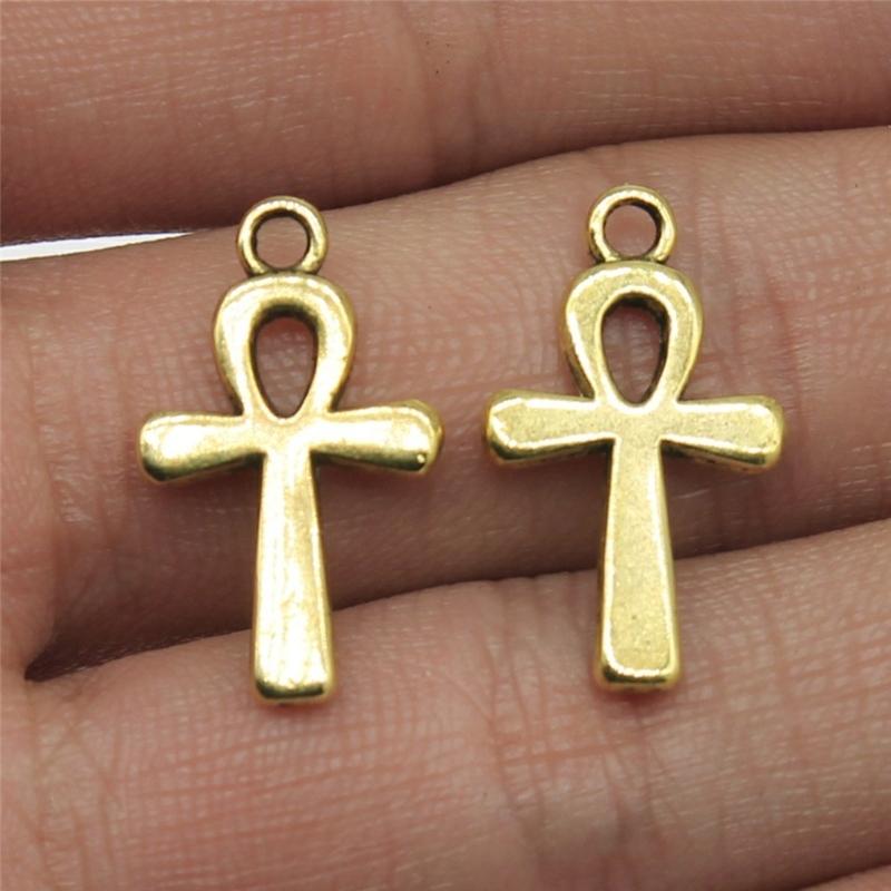 Set of 10pcs Classical Religious Crucifix Necklace Pendant Elegant Alloy DIY Jewelry Accessories Gift For Men Women