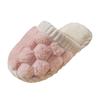 Plush Suede Top Unisex Home Cotton Slippers Fashionable And Casual Silent Soft Soled Slippers Womens Ballerina Slippers