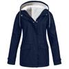 2026 Winter New Slim-fit Hardshell Jacket with Fleece Thickened Warm Women's Windproof Solid Color Coat