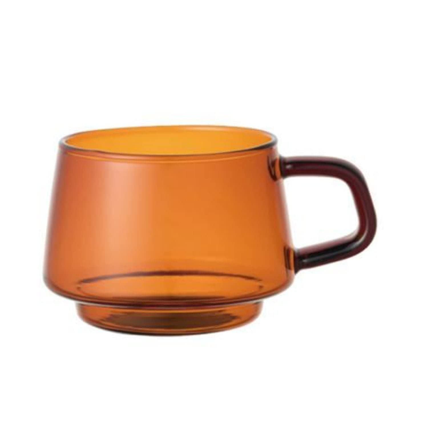 KINTO SEPIA Microwave and Dishwasher 21740 Cup, 270ml, Amber, Heat-Resistant Glass, Safe, Gift, янтарь