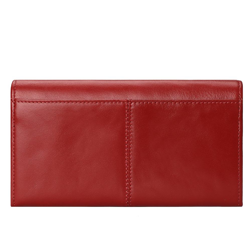 Genuine Leather Fashion Long Wallet For Women Ladies Wallet For Cards With Phone Case Female Purse Handy Clutch Luxury Designer