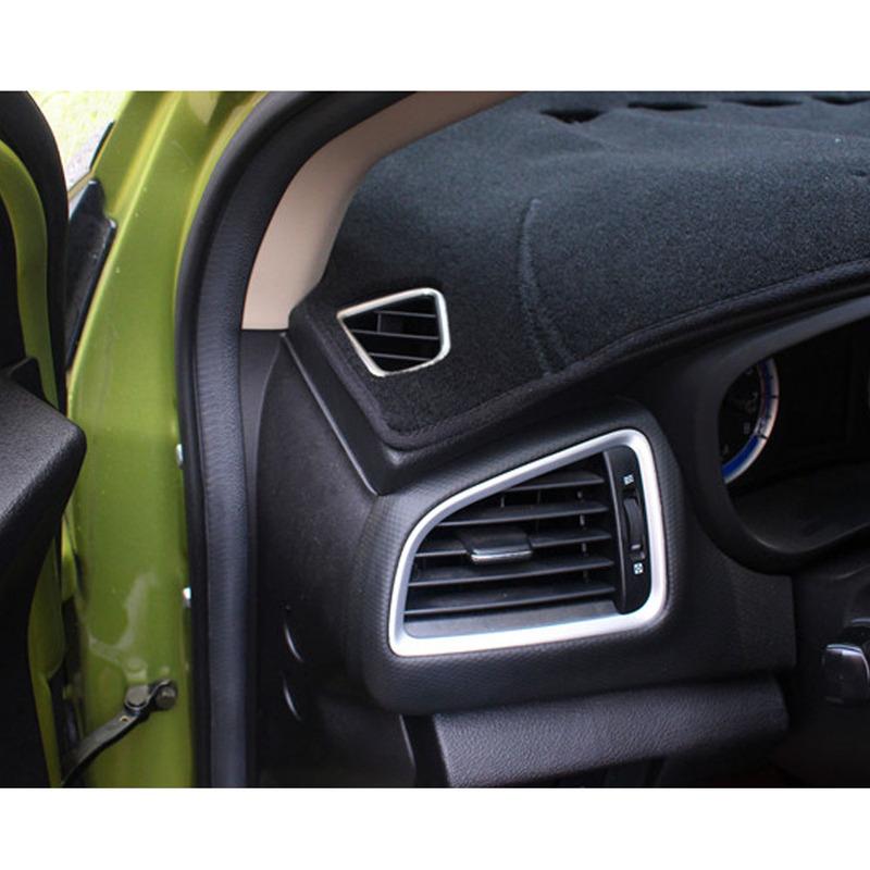 Car Styling ABS Plastic Cover Garnish Trim Front Air Condition Outlet Vent For Suzuki S-cross Scross SX4 2014 2015 2016 2017
