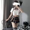 Sexy Sexy Student Dress Jk Uniform Pleated Skirt Seduction Cute Plaid Suit Sailor Role Performance