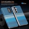 Samsung Galaxy A57 Leather Flip Case with Smart Window & Card Slot, Iridescent & Anti-Fall Design.
