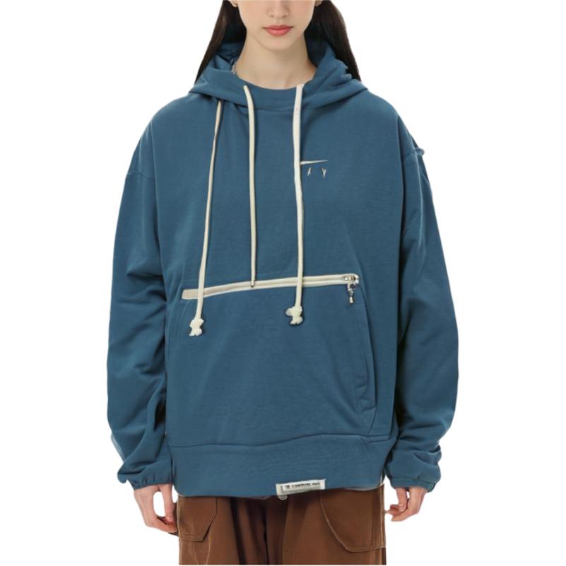 Nike Sweatshirts Women's Blue Hooded Moderate Regular DA6484-457