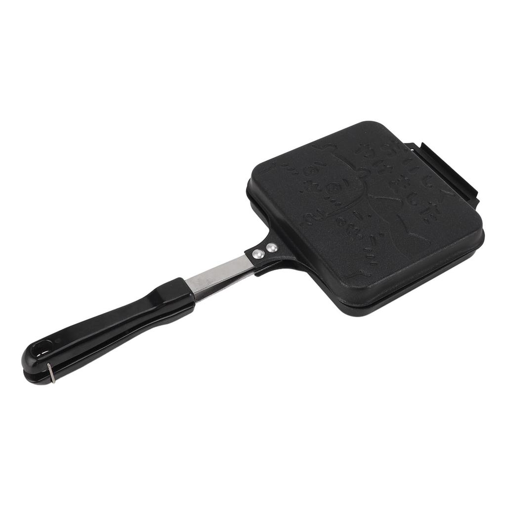 Hot Sandwich Maker Flip Grill Pan Double Sided Anti Stick Aluminium Alloy Panini Maker Pan for Gas Induction Stove