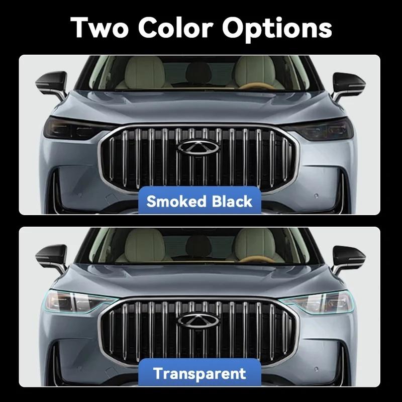 For JAECOO 8 J8 2025 2026 Car Headlight Protective Film TPU Pre Cut Anti-Scratch Headlight Vinyl Film Accessories