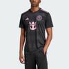 adidas Maillot extérieur unisexe Inter Miami CF 23/24 Messi Noir Rose JE9744