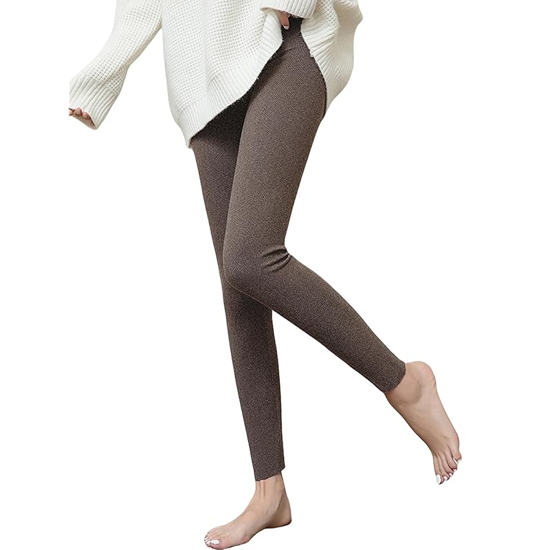 

[RAKUKOU] ladies leggings Was it warm inner Enough length tights Beautiful legs Room wear room wear Heat retention elastic waist yoga pants soft feel