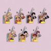 BTS Character + Cartoon Double Keychain, Laser-framed Pendant, Celebrity Merchandise Support Charm, ARMY Exclusive Merchandise