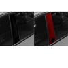 External Door B-pillar Decorative Real Carbon Fiber Stickers Car External Accessories For Fiat 500 For Abarth 595 695 2008-