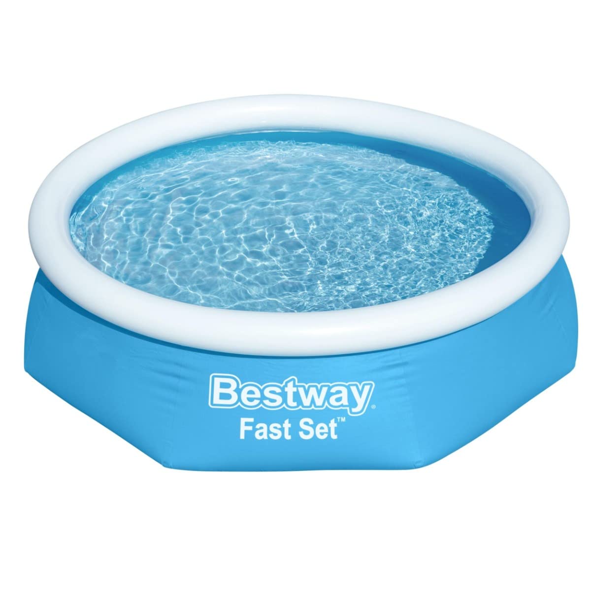 

Bestway FastSet Pool, 244cm x 61cm Round Inflatable Pool, 57448
