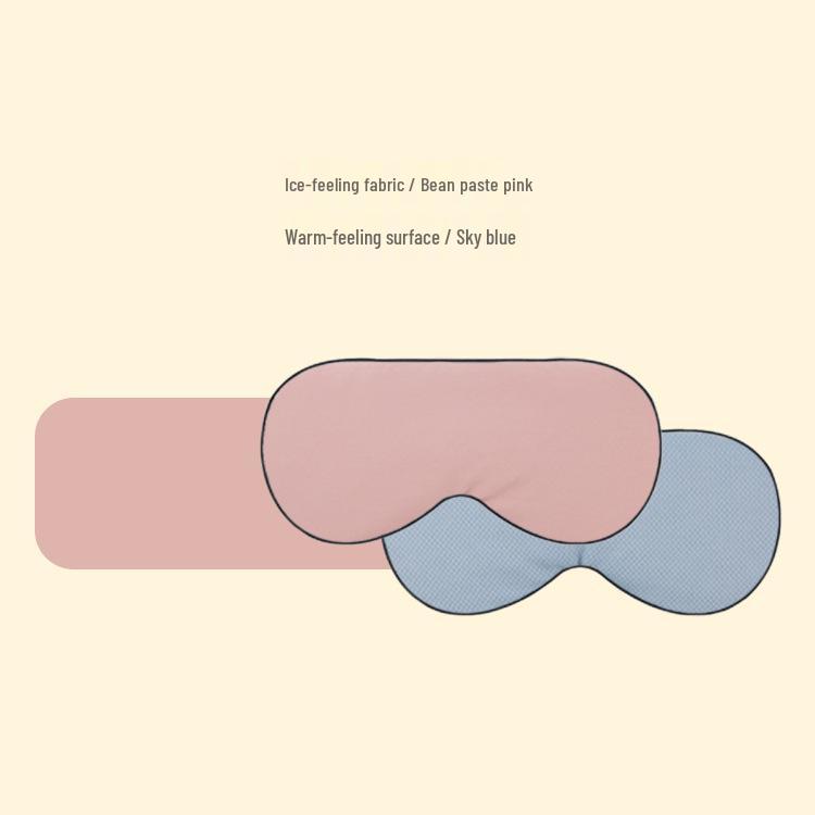 Reversible Warm & Cool Sleep Mask: Light-Blocking, Breathable, Solid Color Eye Protection