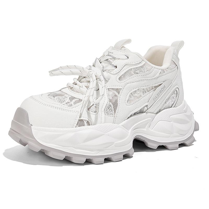 Sneakers Women S Shoes Summer Breathable Casual Shoes Platform Heightening Shoes Mesh Dad Shoes 34
