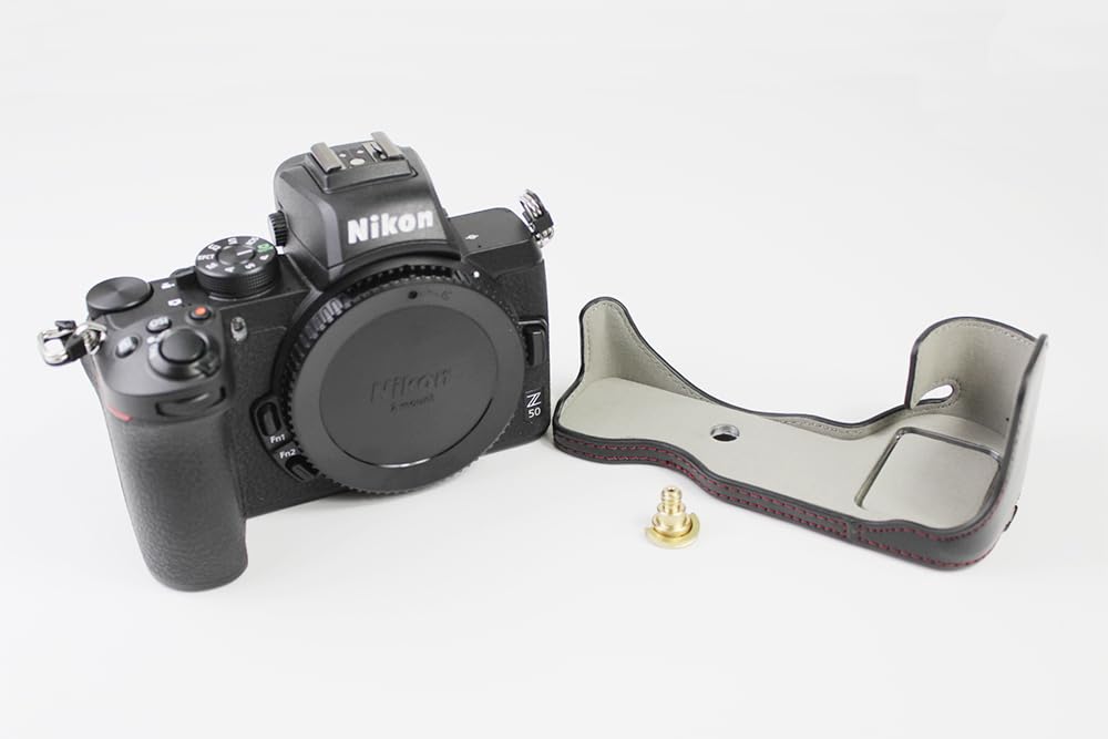 SIUTATDSH Camera PU for Nikon with Camera Tripod and Battery Replacement Included Case, Leather, Z50/Z30, Holder, Shockproof, Shockproof, Portable,