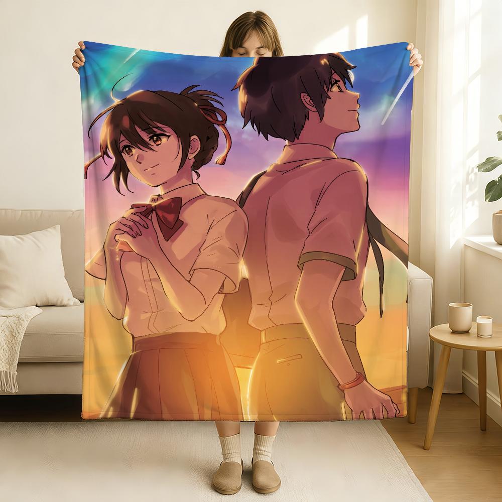 Movie Your Name Blanket Soft and Skin Friendly For Couch Bed Napping Bedspread All Seasons Comforter