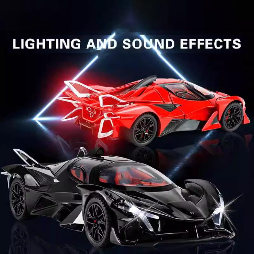 1:24 Apollo EVO IE Super Car Model Kids Toy Alloy Diecast Pull Back Cars Models Collectibles Gift Sound Light Children Vehicles