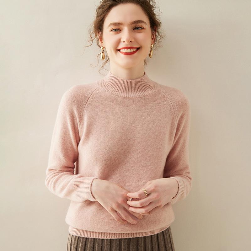 Plus Size Women's Thick Cashmere Raglan Sleeve Sweater