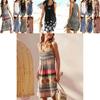 Stylish Women Boho Summer Beach Midi Dress With Gorgeous Floral Print And Loose Fit