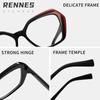 Ryan's new anti-blue glasses women's European, American ins fashion polygon face small myopia frame glasses