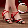 Fashion Latin Dance Shoes Woman 5cm High Heel Summer Shoes Tango Ballroom Dance Shoes