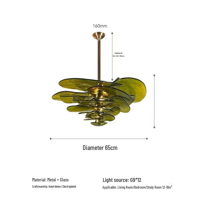 Retro French Murano Glass Pendant Light for Living Room, Dining Room, Staircase, and Bedroom