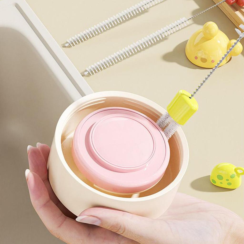 Drinking Straw Cleaning Brush Kit Reusable Tube Pipe Cleaner Nylon Stainless Steel Long Cleaning Brushes for Baby Cup Bottles