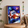 Disney Oil Painting Stitch In Space Handmade Diy Art Painting Home Decoration
