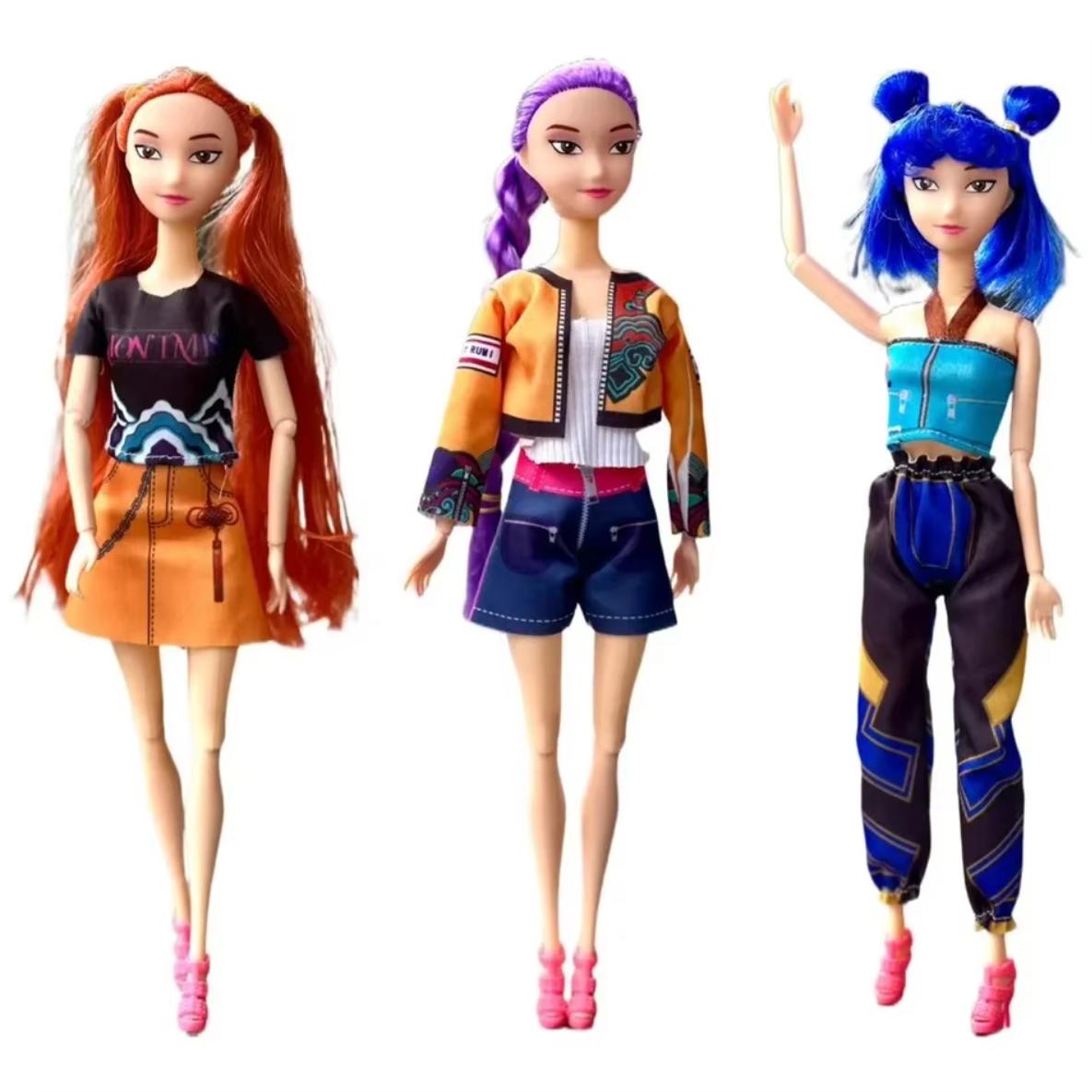 Anime KPop Demon Hunters Doll Vinyl Toy Rumi Mira zoi Character vinyl mask figurine Birthday Gift Fan Club Gifts $$