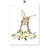 Rainbow Deer Fox Bear Posters Prints Pictures Canvas Boho Art Nursery Wall Decoration Home Paintings Baby Kids For Living Room No Frame